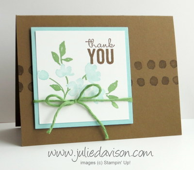 Stampin' Up! Painted Petals Card + Stamp-A-Ma-Jig VIDEO tutorial #occasions #stampinup www.juliedavison.com
