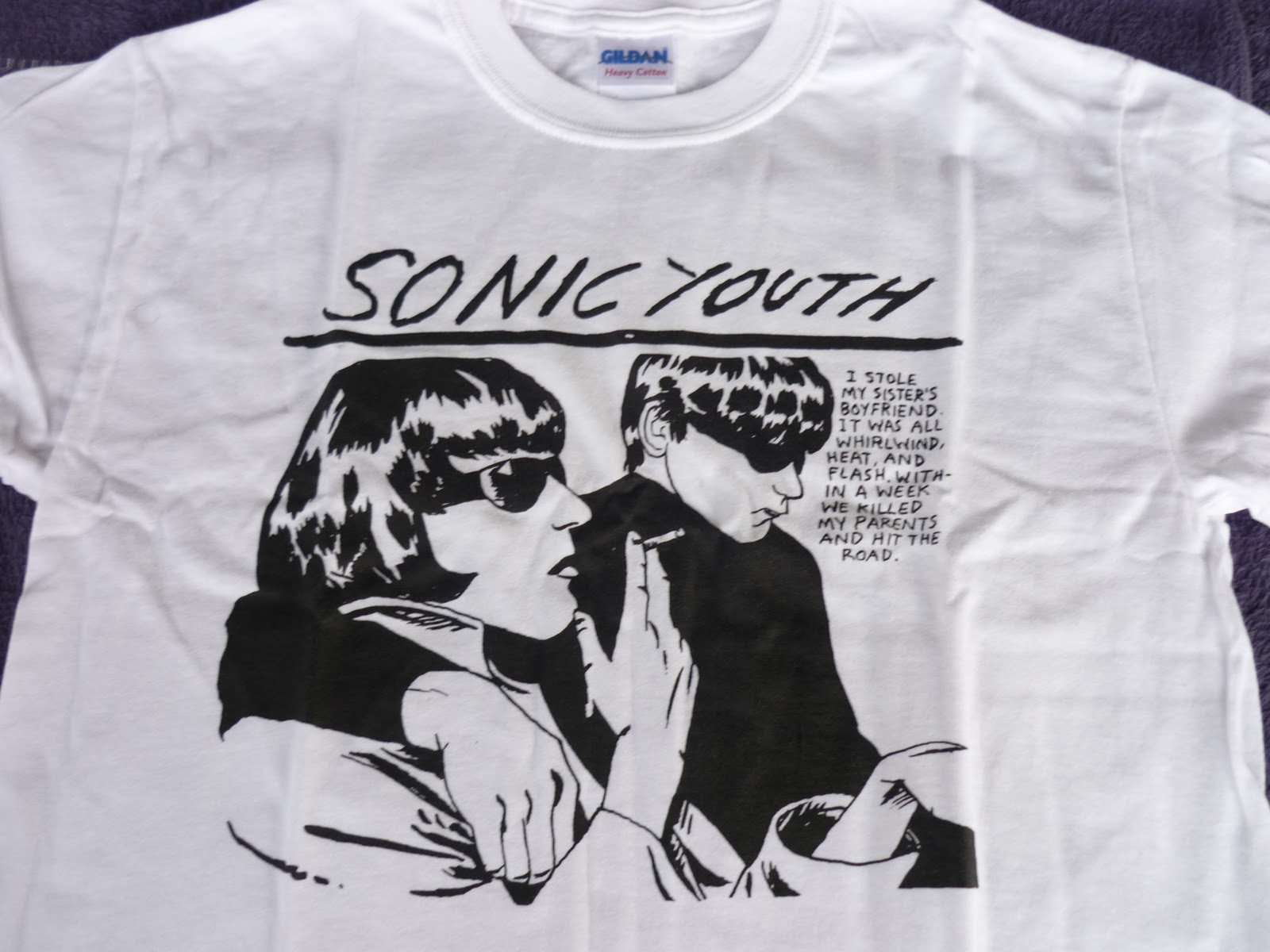 collection: sonic youth tshirt