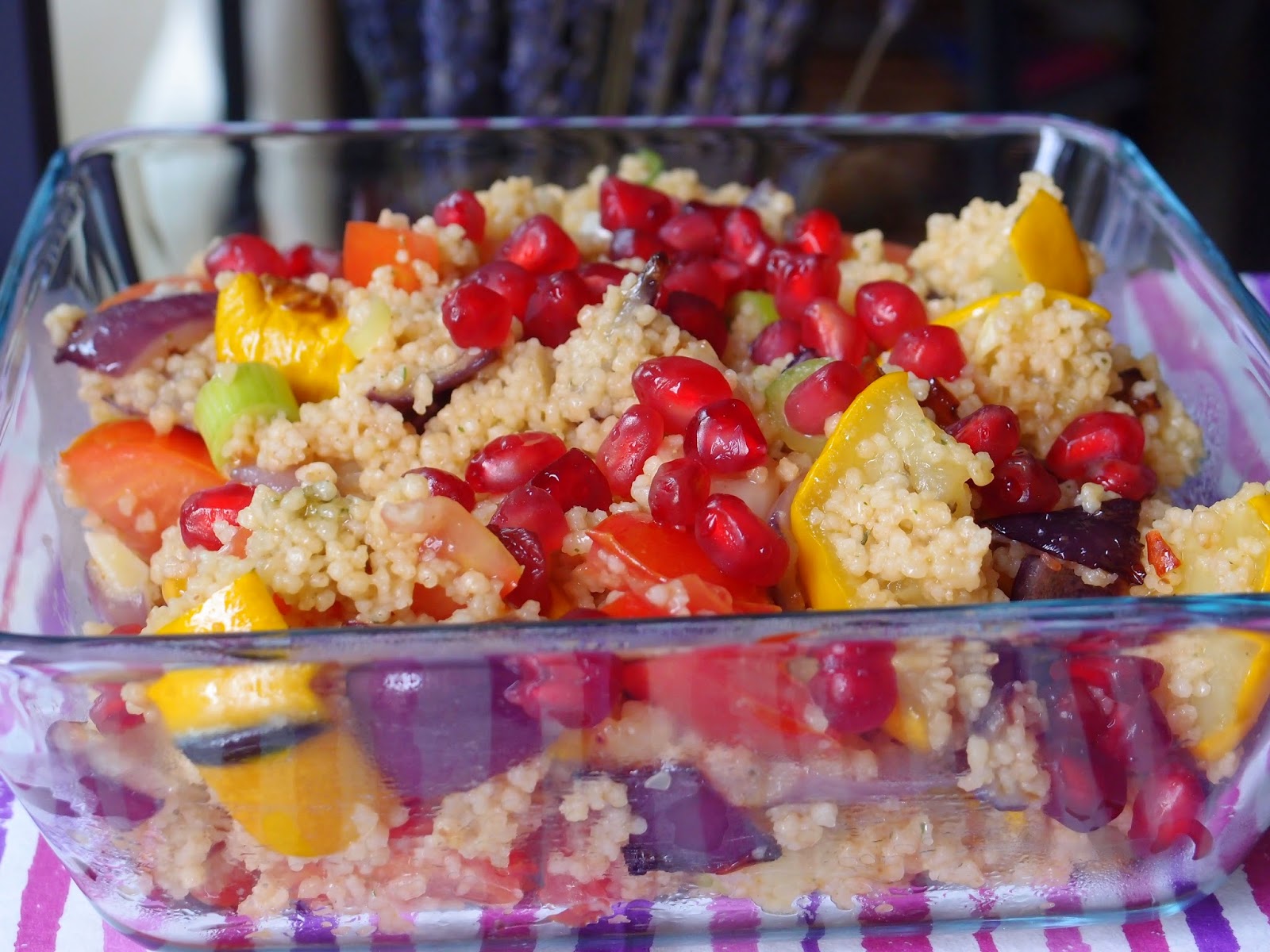 The VegHog Couscous salad with roasted courgette