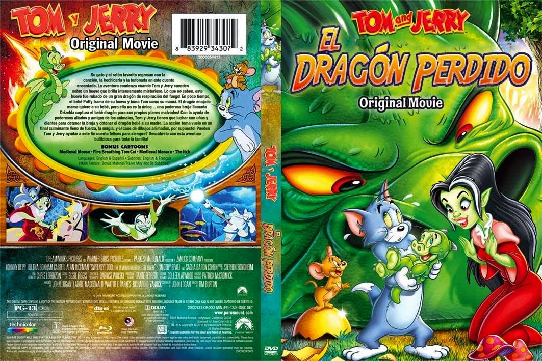 Base Tom e Jerry O Dragão Perdido Capa Desenho DVD Base Tom e Jerry O Dragão Perdido Capa Desenho DVD