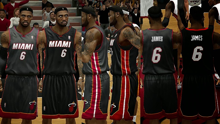NBA 2K14 Miami Heat 2013–14 Red Alternate Jersey 