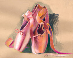 shoes ballet paintings dance