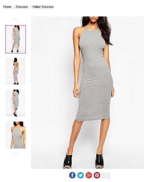 Blue Tight Dress - Labor Day Womens Clothing Sales
