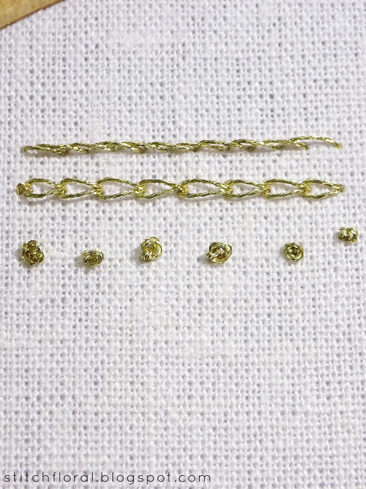 Metallic thread tips: DMC Diamant - Stitch Floral