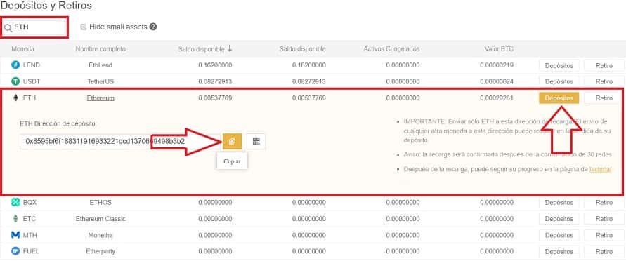 retiro de depósitos depósito de etehreum en binance esde coinbase comprar ICON ICX en Binance depósito de eth