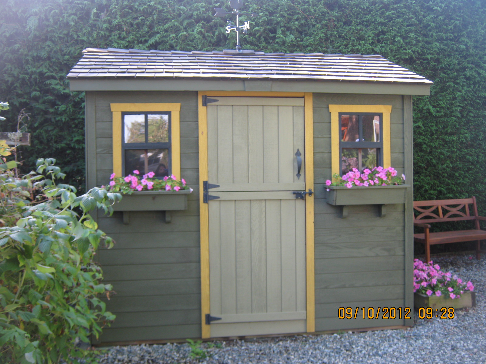 Painted Garden Sheds