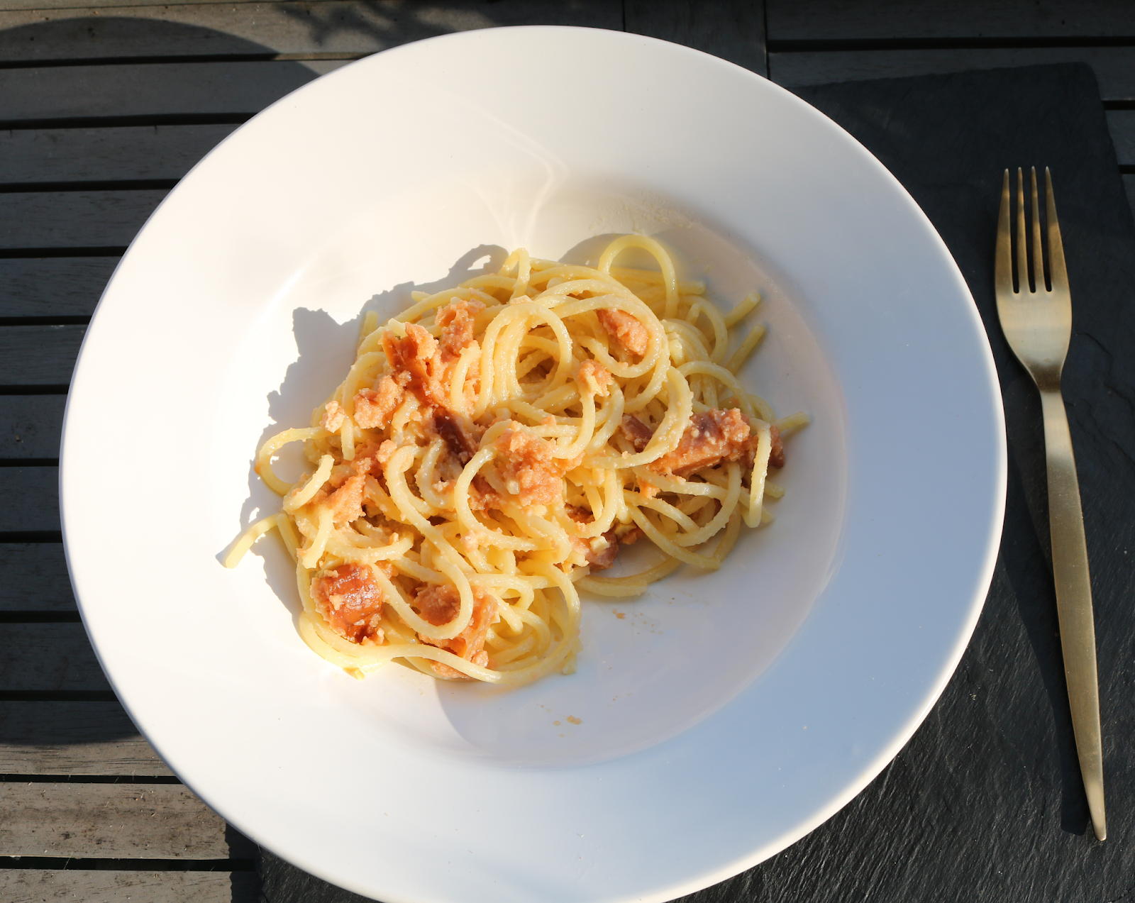 Pasta mit Dorschrogen