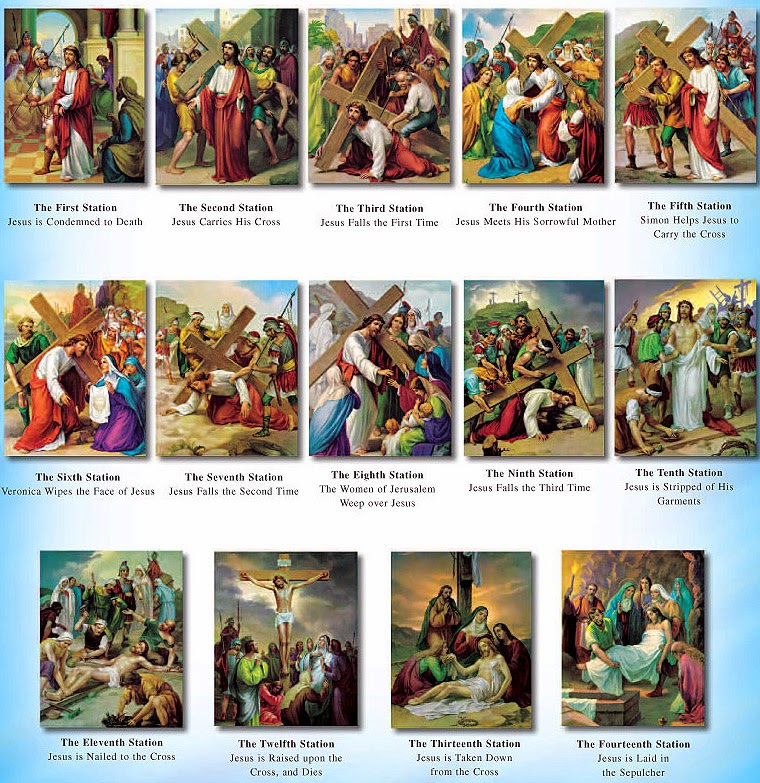 Printable 14 Stations Of The Cross Pictures And Prayers