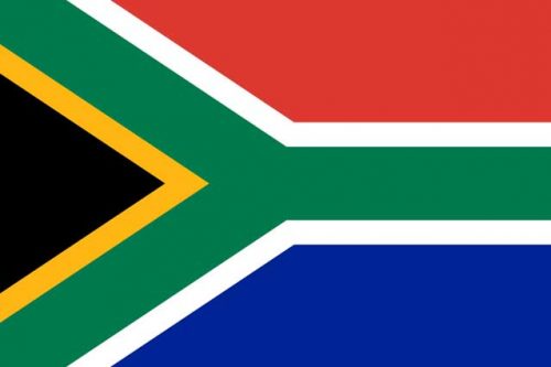 Bendera negara Afrika Selatan 6 warna