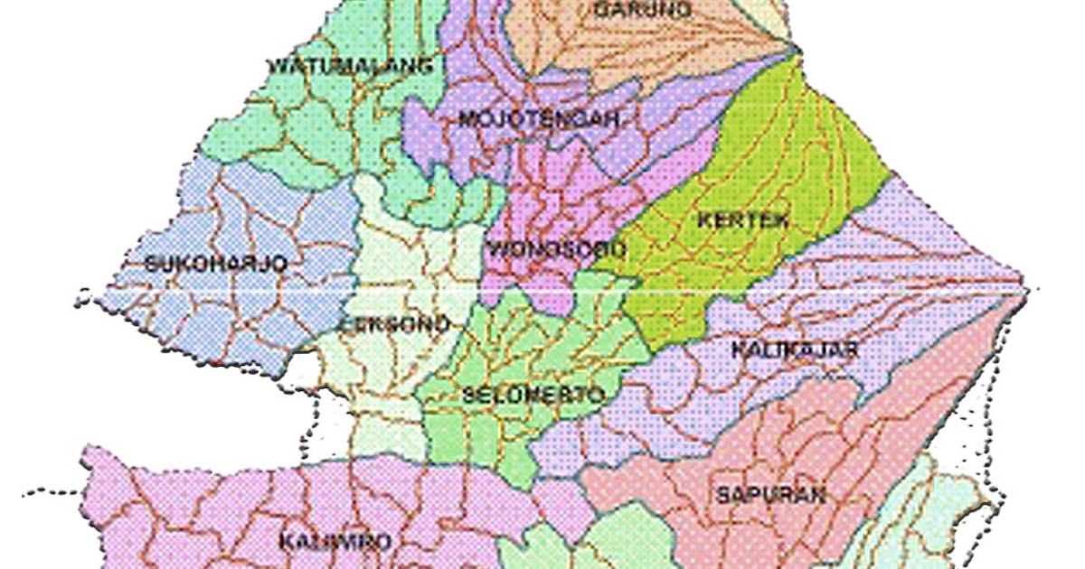 Peta Kabupaten Wonosobo Sejarah Nasional dan Dunia