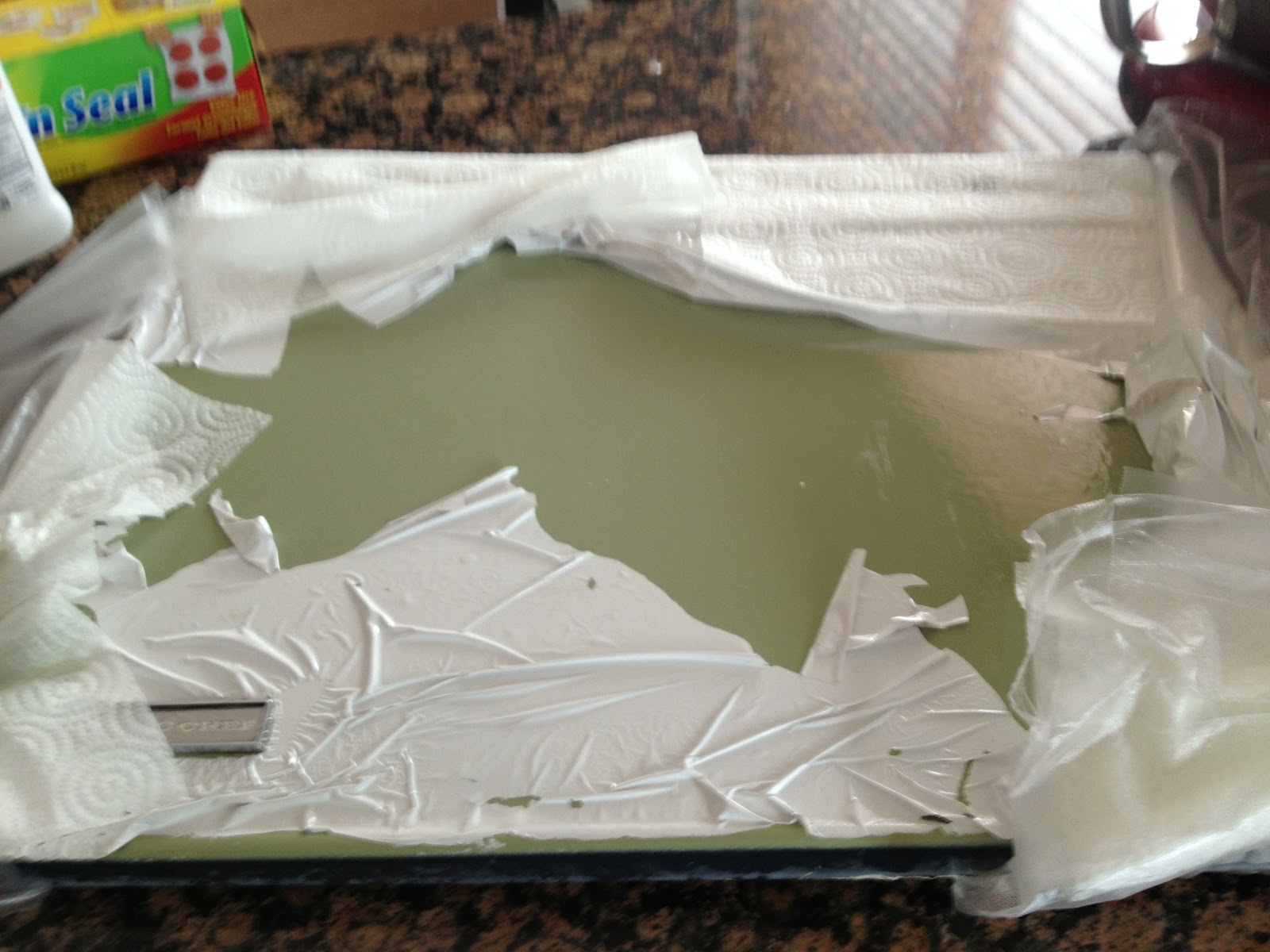 The making of a Glamper How to remove latex paint from an enamel stove.