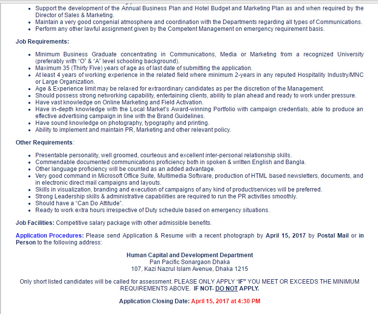 pr manager job description
