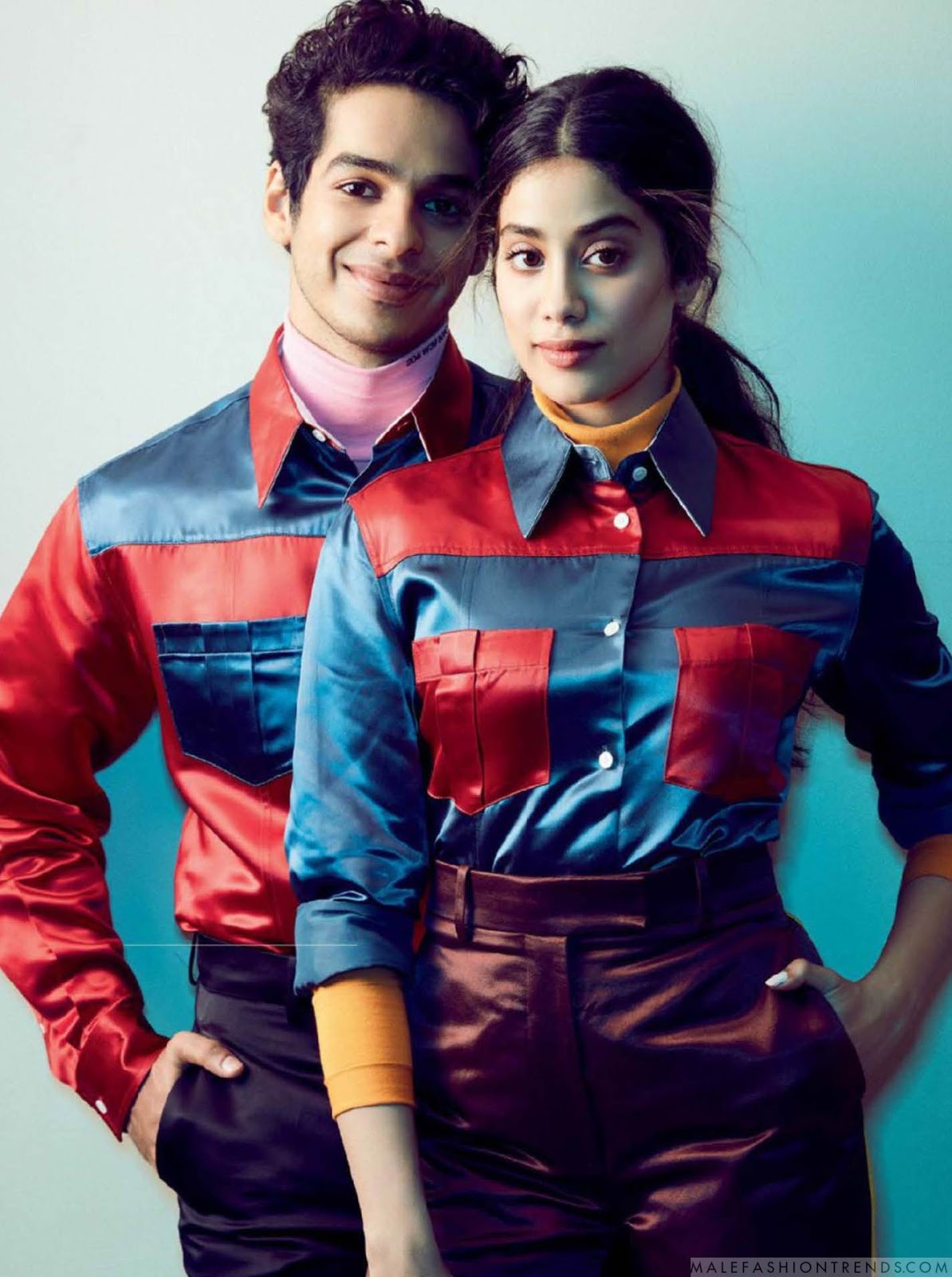 Janhvi Kapoor y Ishaan Khatter para Harper's Bazaar India por Tharun Vishwa