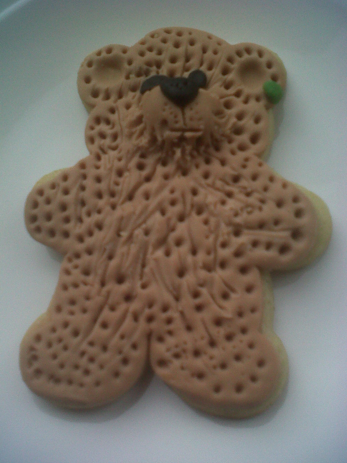 Carol's Cooking Gregory's Bear Biscuit decorated cookie