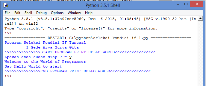 Percabangan Dengan If Di Python Seleksi Kondisi Dengan If Di