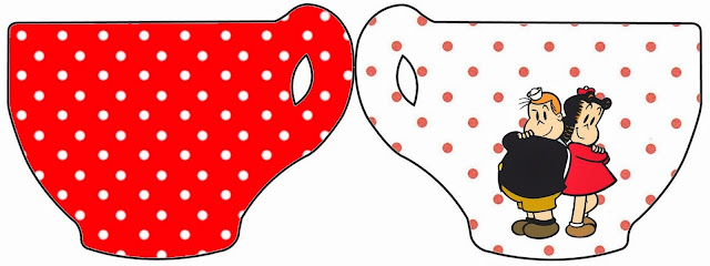 La Pequeña Lulú: Invitaciones para Cumpleaños para Imprimir Gratis. Tarjeta con forma de taza de La Pequeña Lulú.