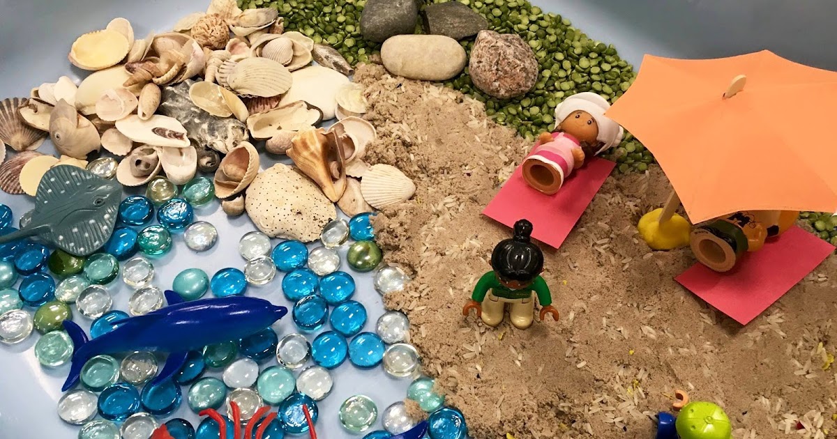 Creative Projects for Kids: Сенсорная коробка пляж