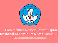 Contoh Nomor Ujian Nasional SMP Contoh Nomor Ujian Nasional SMP