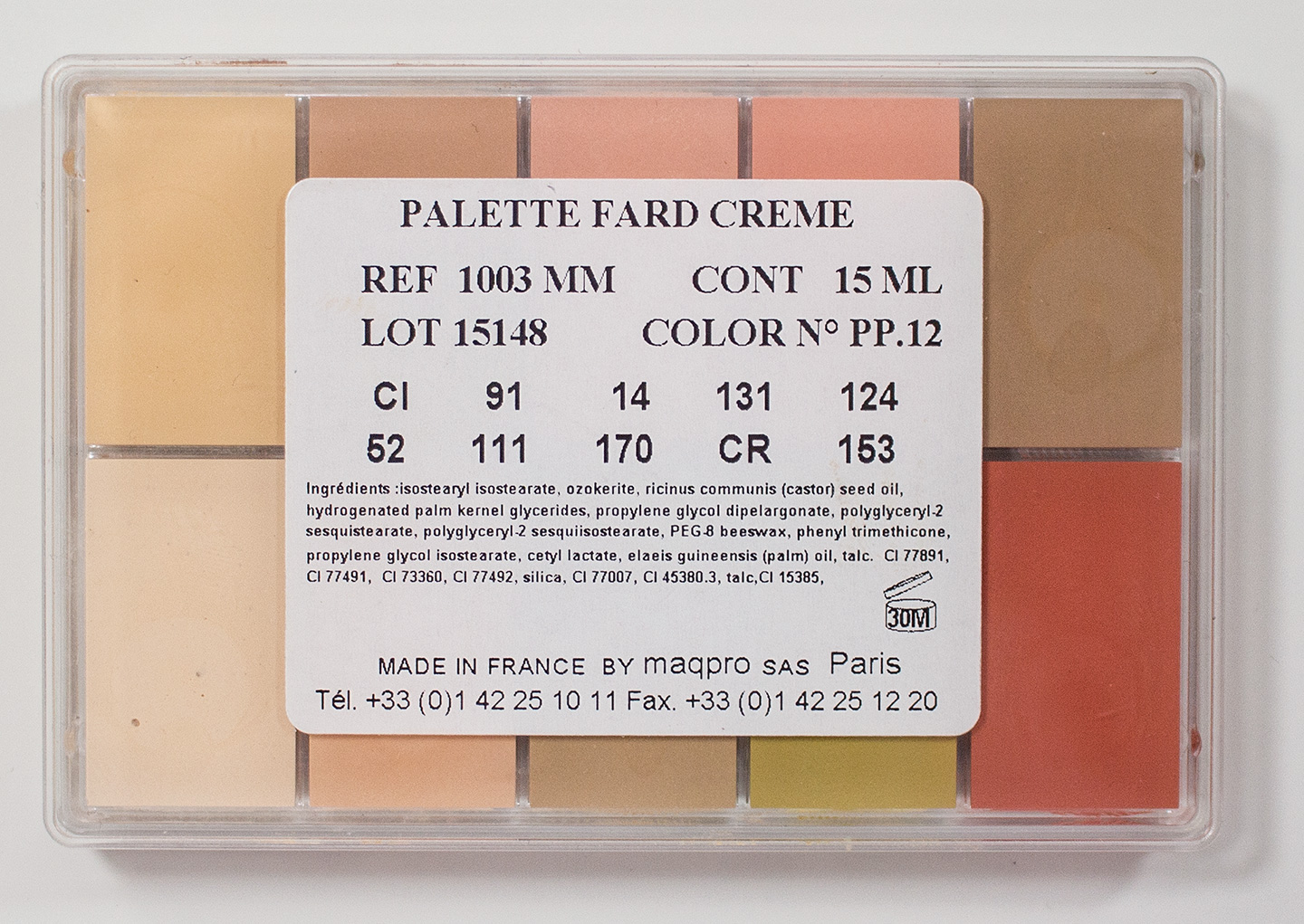 WARPAINT and Unicorns: MAQPro Petite Fard Creme Palette PP 12 ...