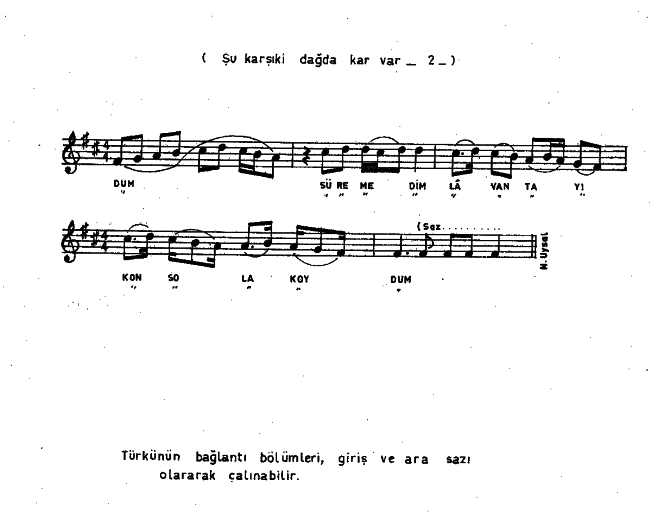 sarkilar notalar turk sanat muzigi turk halk muzigi