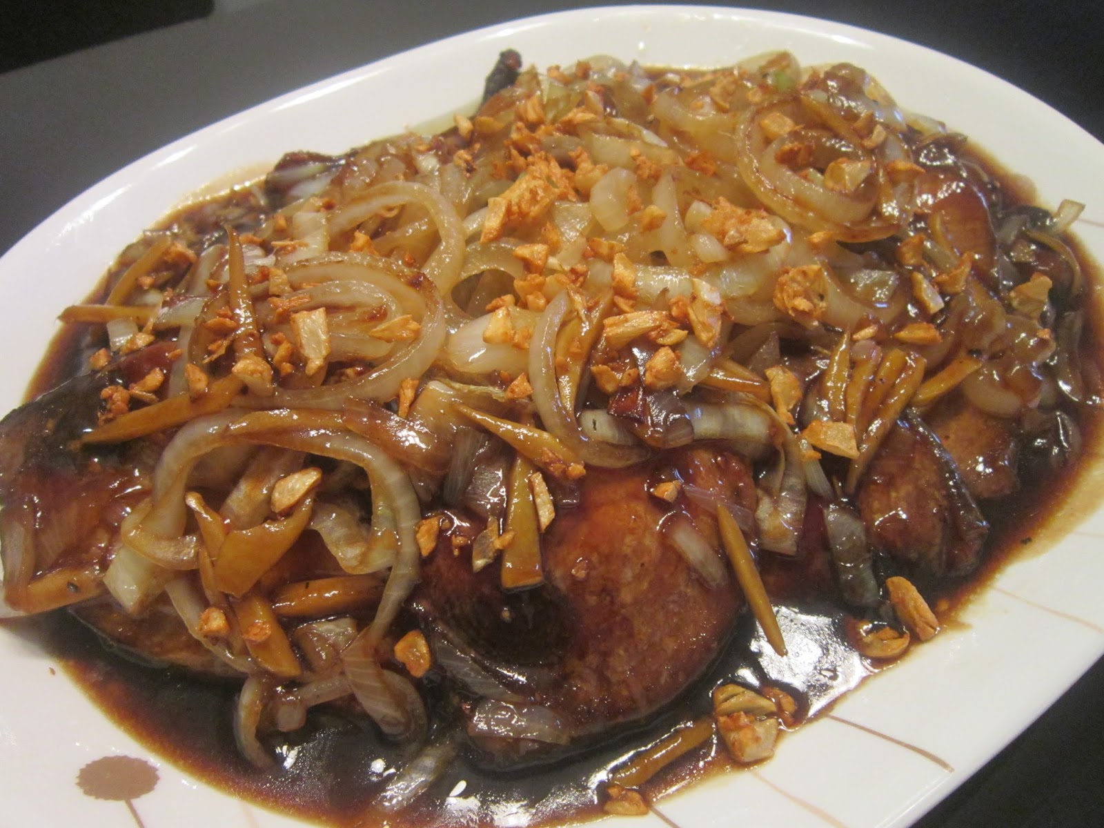 TUNA STEAK in OYSTER SAUCE