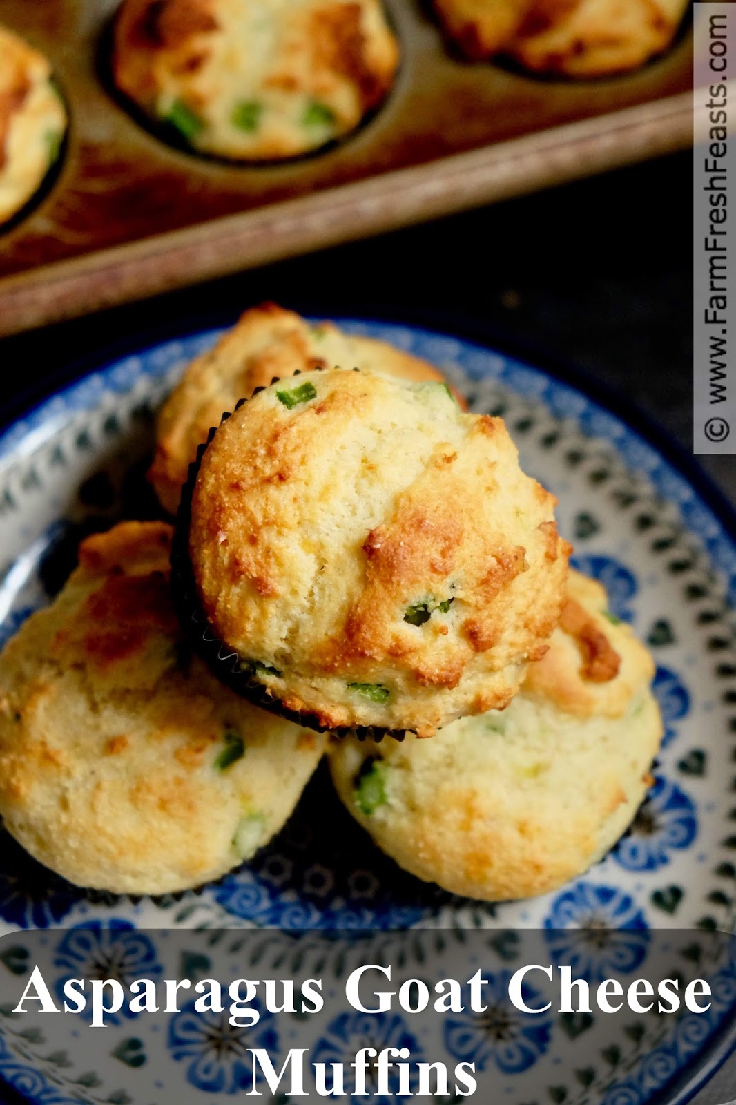 Farm Fresh Feasts Asparagus Goat Cheese Muffins MuffinMonday