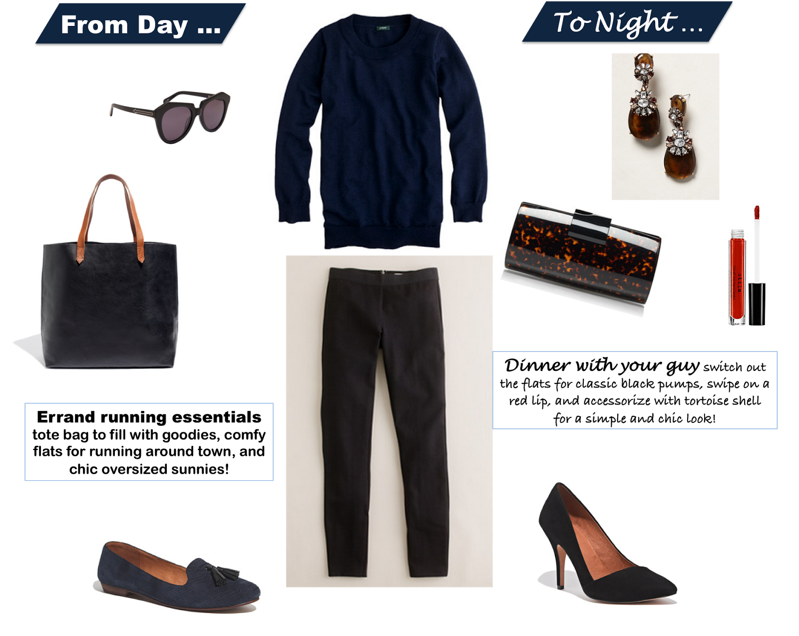 red lips, won't quit Black and {Navy} Blue