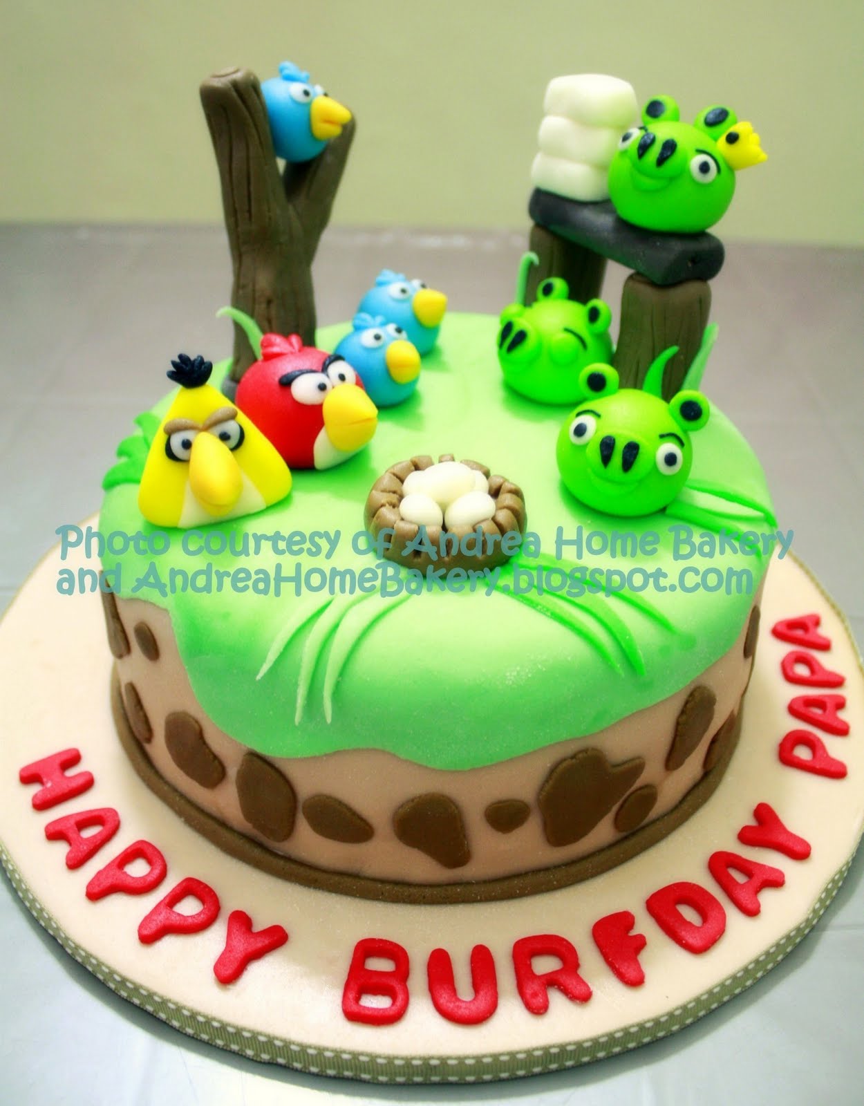 ANDREA HOME BAKERY (Mutiara Damansara) Home Baked with LOVE Angry Bird birthday cake