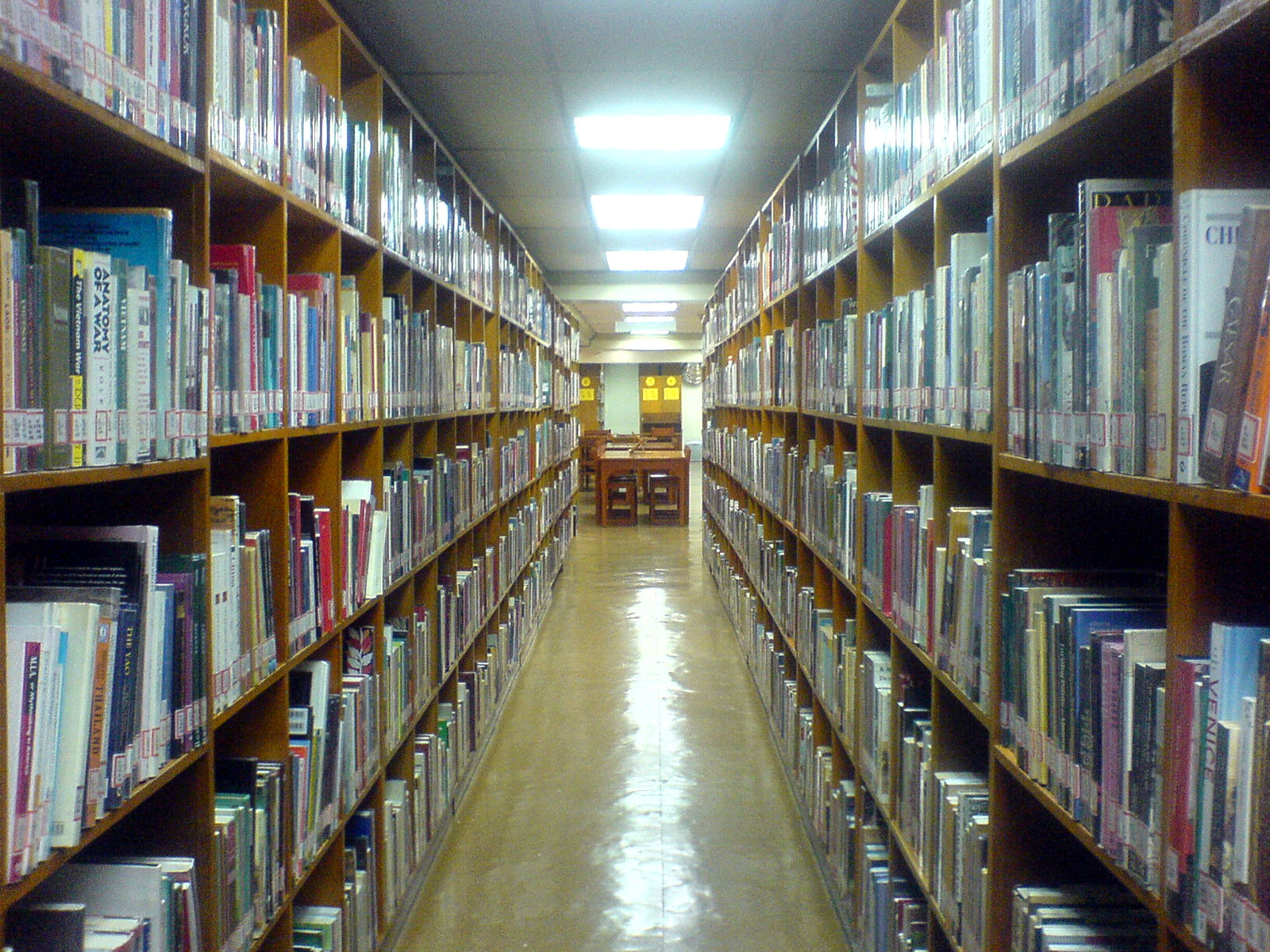 School Library College Bookshelves