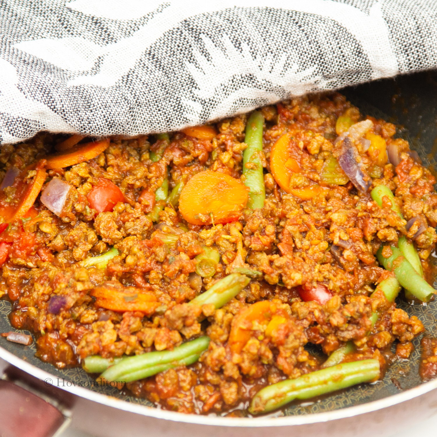 Soy Minced Meat Filling in Tortilla