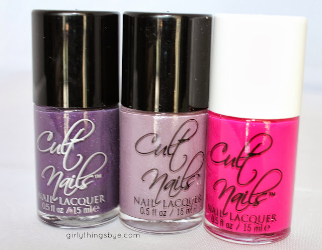 Cult Nails lacquer, Spontaneous, My Kind of Cool Aid, Morning Glory, girly things by *e*, beauty haul