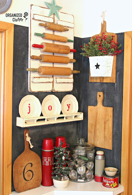 Farmhouse Christmas Kitchen Displays organizedclutter.net