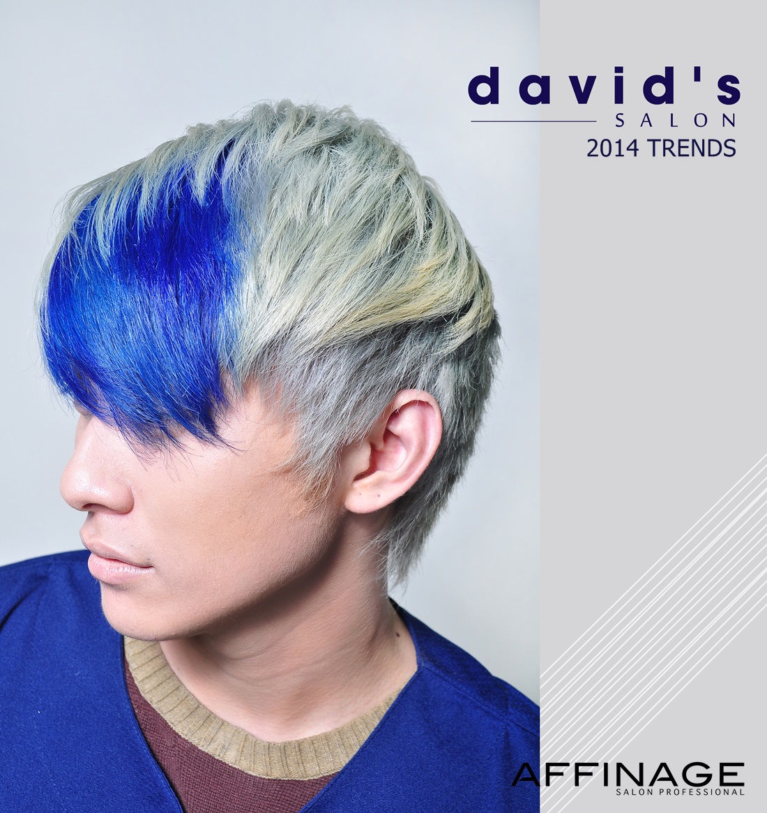 All About Hairstyle Blue Hair Colour For Men
