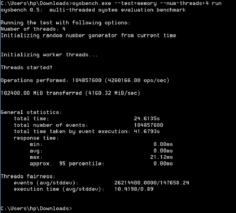 Sysbench Sysbench