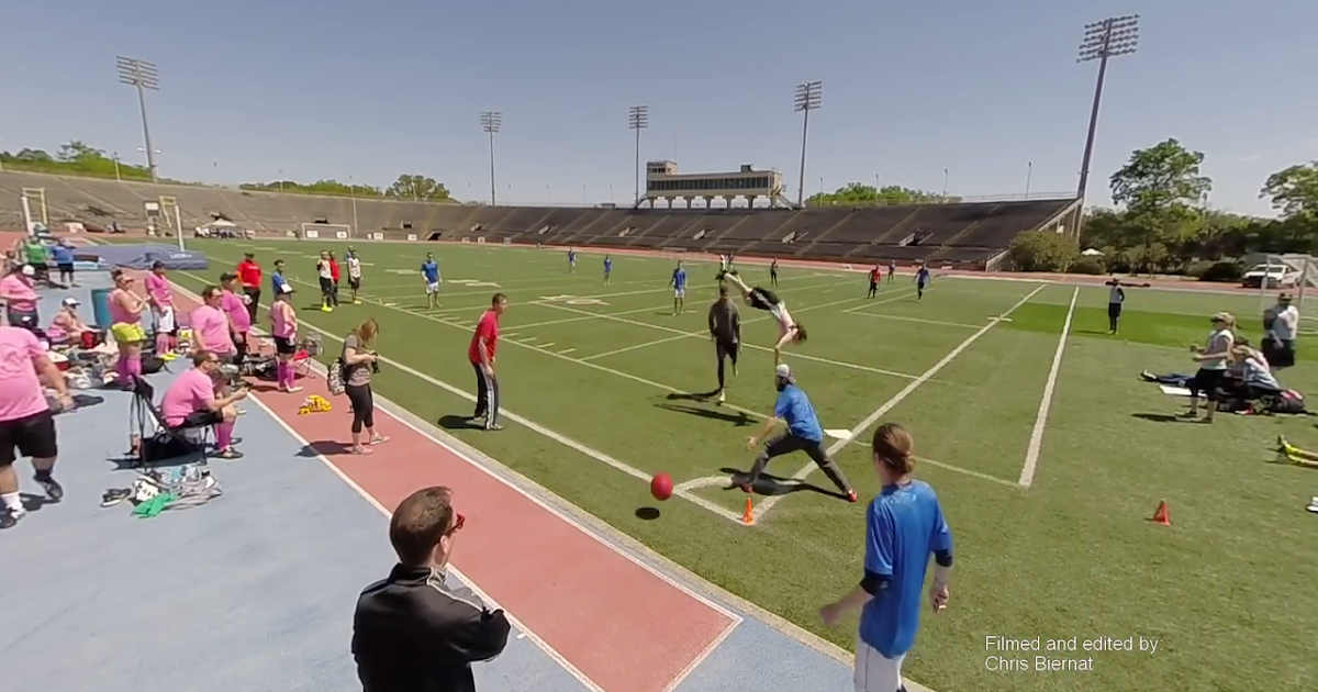Watch kickball star Andrew Moise front flip over the catcher for the