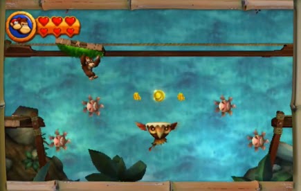 Trailer mostra novas fases de Donkey Kong Country Returns 3D 1 imagem.bmp