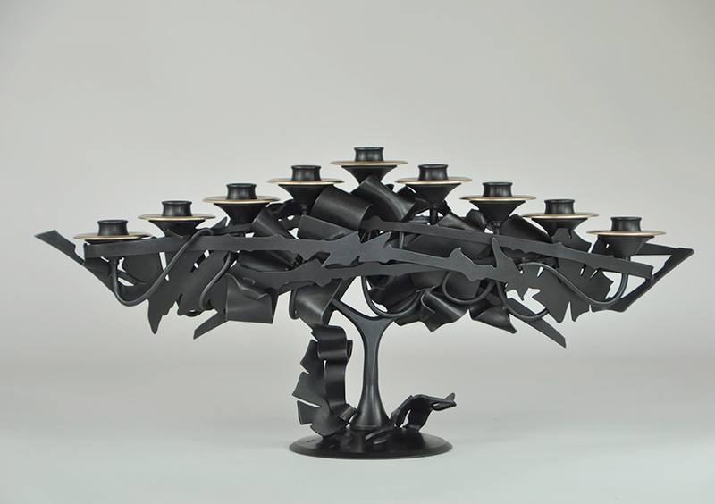 2013 Menorah created by Albert Paley for Brock & Co.