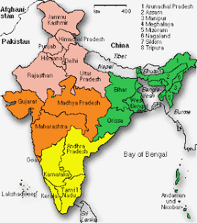 India cuisine map