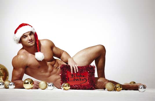 Nude Hot Guys Wearing Santa Hat 55