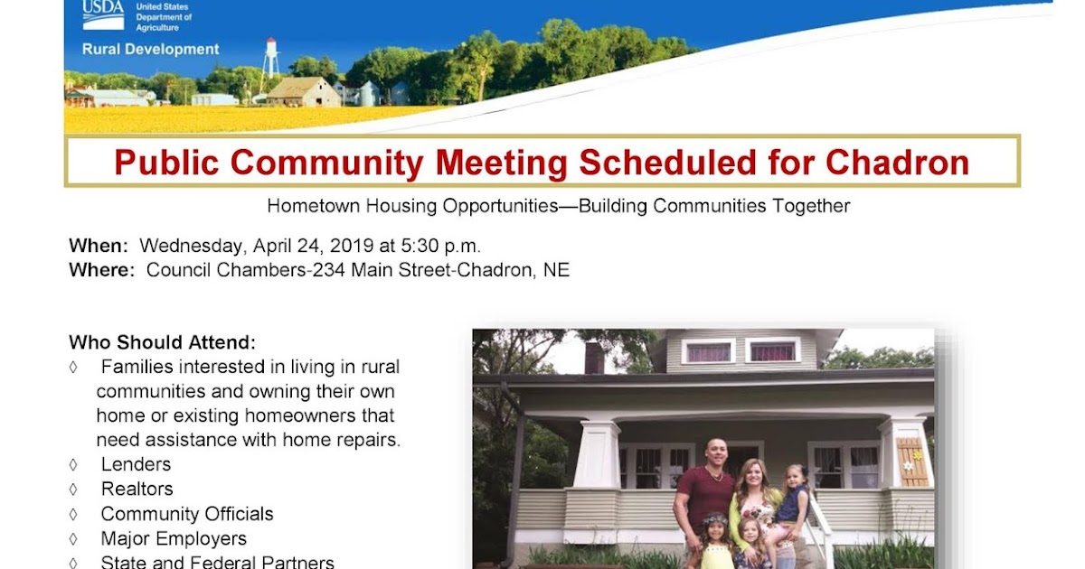 Chadron Primary School Rural Development Housing Programs