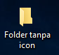 Gambar 1 - Cara Membuat Folder Tanpa  Icon