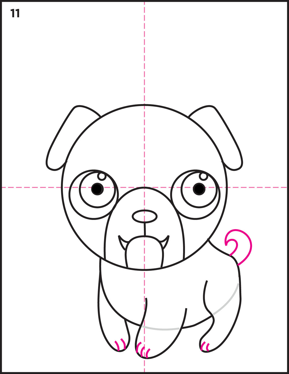 How to Draw a Pug · Art Projects for Kids