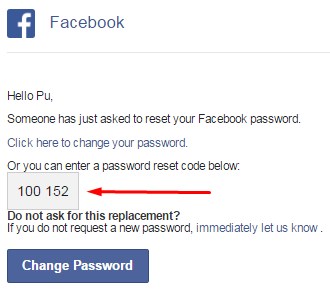 Facebook Password Recovery