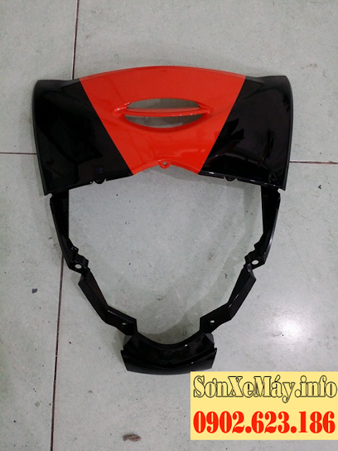 Sơn phối màu xe Honda Sh màu trắng cam đen