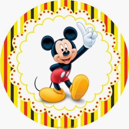 Yellow Mickey: Free Printable Mini Kit. Yellow Mickey: Free Printable Mini Kit.
