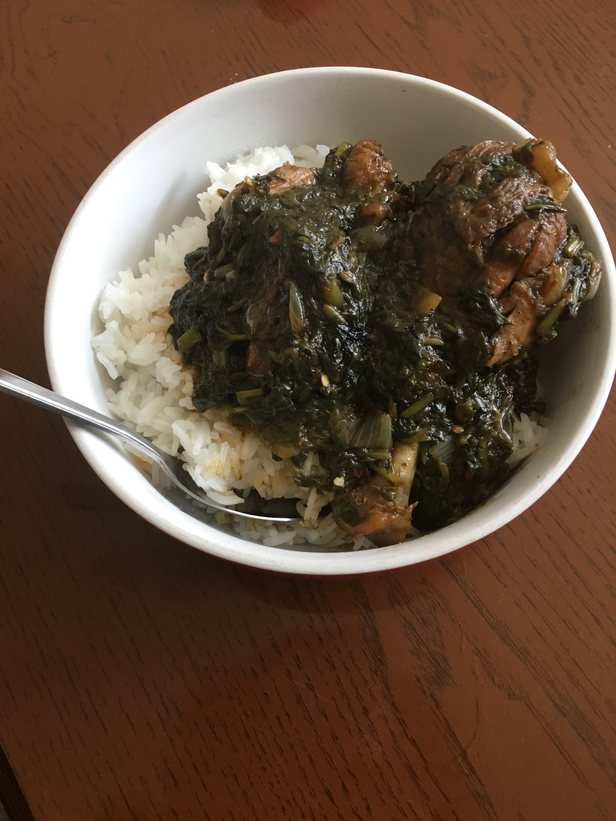 Labor Day and Potato Leave (Grain) Stew with Fried Chicken Love, Life