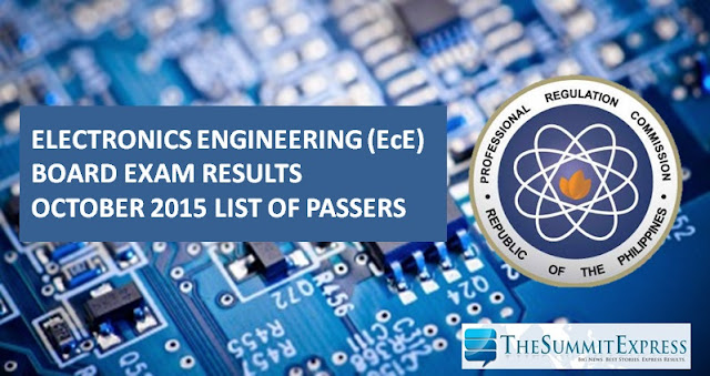 October 2015 ECE, ECT board exam results
