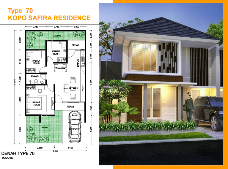 Dijual Rumah Minimalis 2 Lantai Di Bandung Kopo Safira Residence
