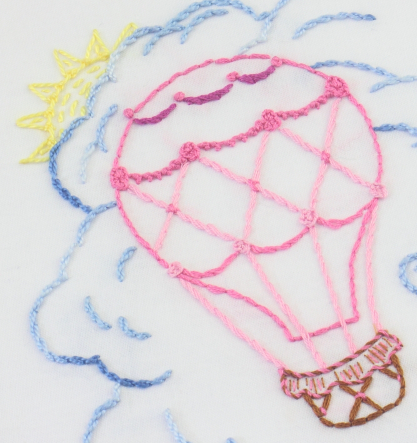 big B: Hot Air Balloon Embroidery Project