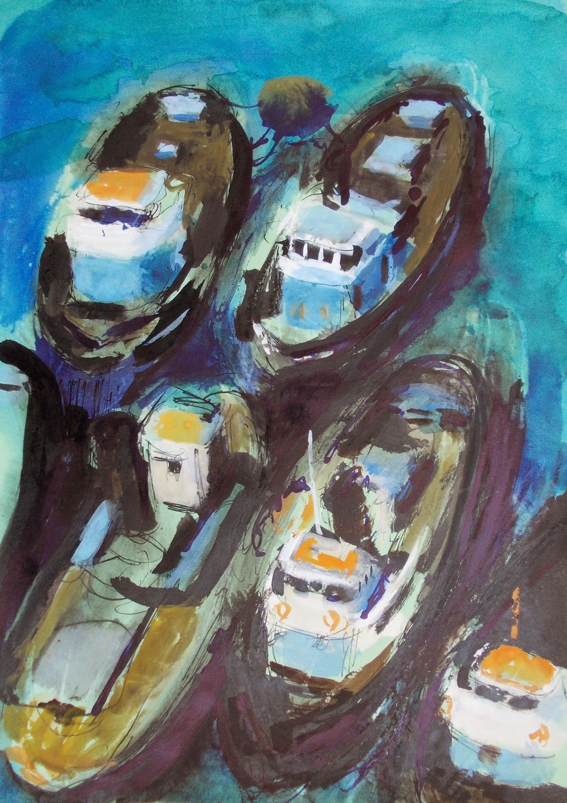 Giorgio Dapino Paesaggio Ad Acquerello